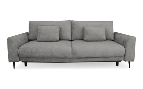 Moderní rozkládací pohovka Ferrero s funkcí spaní pro 3 osoby šedá do obýváku