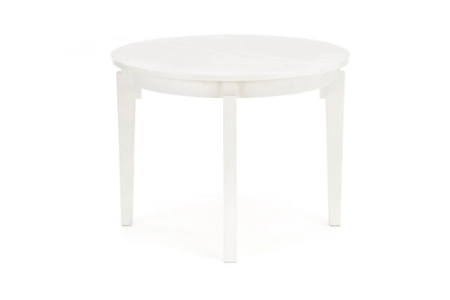 Rozkládací kulatý stůl Baros 100–200 cm bílý moderní do jídelny a obýváku Intesi