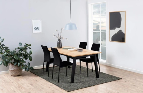 Židle Demina černá sametová do jídelny a obýváku moderní