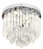 Křišťálový LED stropní svítidlo Atella 12W chrom moderní do obývacího pokoje a ložnice CANDELLUX