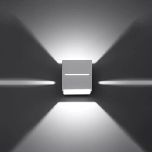 Moderní nástěnné svítidlo LOBO bílé hliníkové do ložnice a obývacího pokoje Sollux Lighting