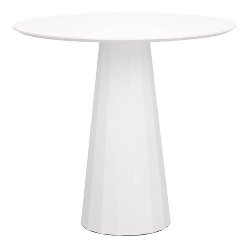 Kulatý jídelní stůl Florero 80 cm bílý moderní na jedné noze do jídelny a obýváku Intesi