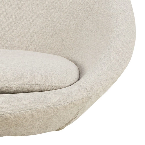 Otočná křeslo Center Actona béžové do obýváku moderní čalouněné skandinávské