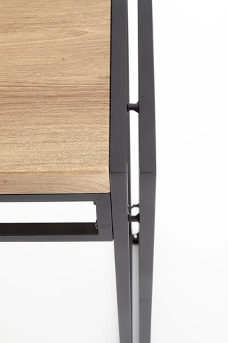 Indar industriální konzolový stolek do předsíně moderní zlatý dub černý 90 cm Intesi