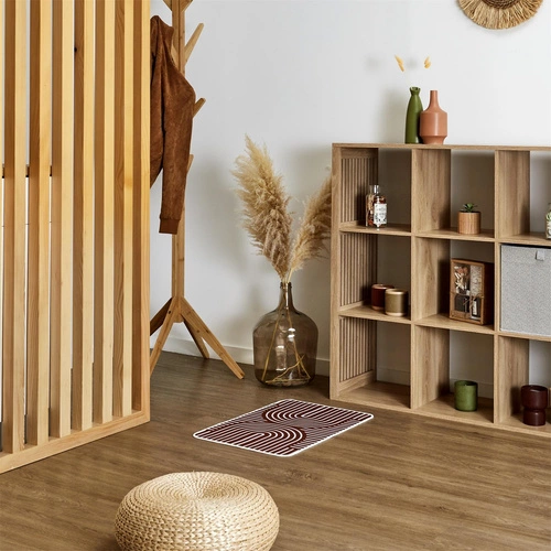 Moderní koberec Arlla 40x60 červený do předsíně a ložnice, obdélníkový, pratelný v pračce