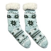 Vánoční ponožky Intesi modré se sněhovou vločkou, teplé a měkké jako dárek