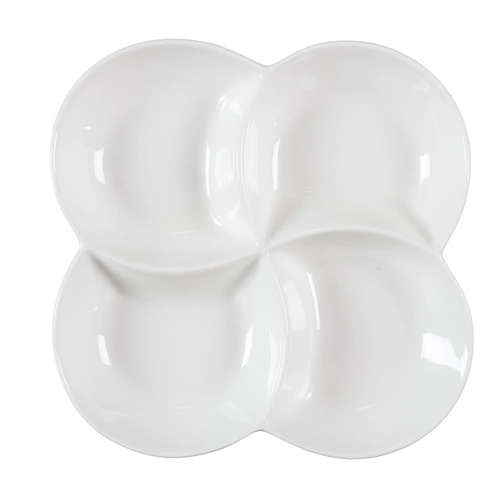 Sada 10 misek na servírování předkrmů, bílá