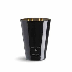 XXL sójová vonná svíčka Cereria Molla Bulgarian Rose & Oud černá do obýváku