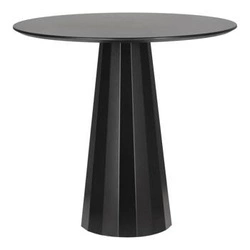 Kulatý jídelní stůl Florero 80 cm černý moderní na jedné noze do jídelny a obýváku