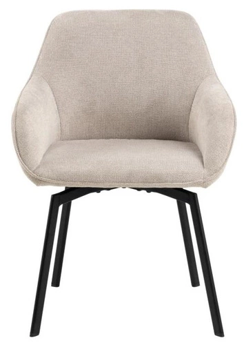 Otočená čalouněná židle Clara Actona béžová s područkami do jídelny a obýváku