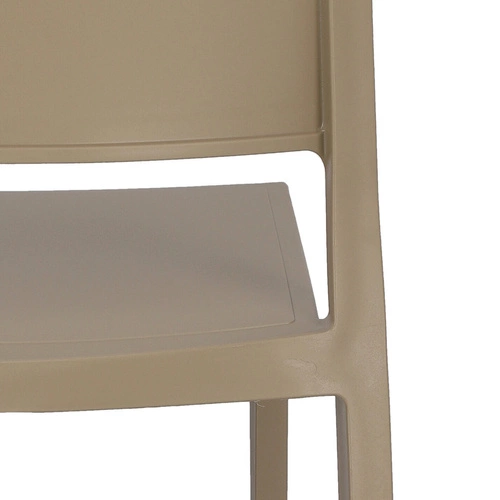 Zahradní židle Kate béžová z plastu stohovatelná snadno čistitelná SCAB Design