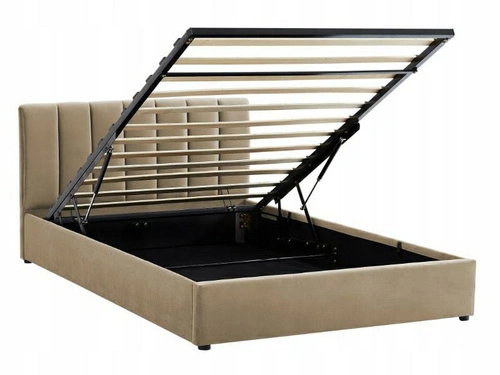 Čalouněná postel Lexington 120x200 béžová s úložným prostorem do ložnice