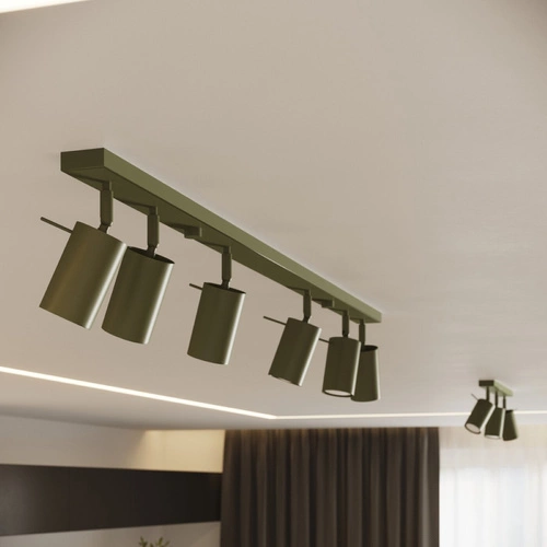 Stropní svítidlo RING 3L moderní olivové do obýváku a ložnice pohyblivé SOLLUX