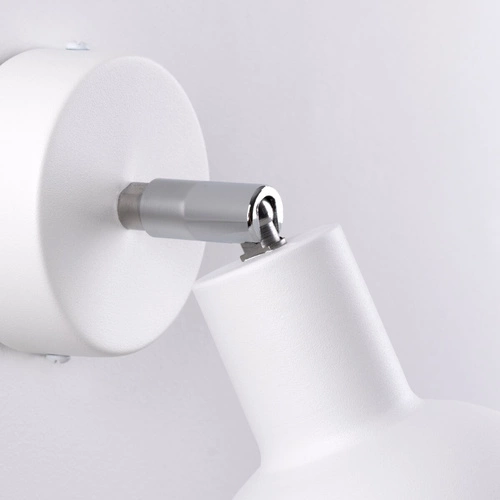 Nástěnná lampa ELBA bílá, kovová, nastavitelná, loftová do obýváku a ložnice SOLLUX