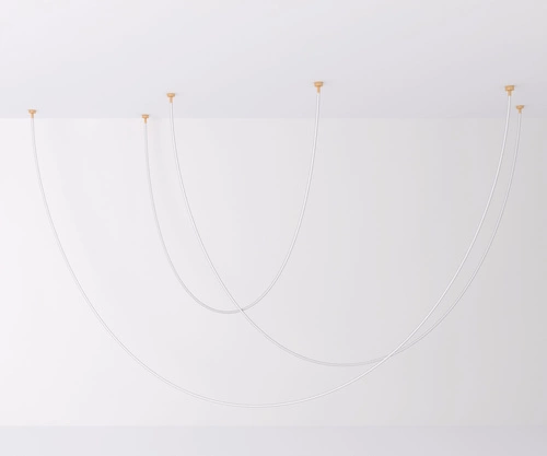 Závěsné LED svítidlo SNAKE flexibilní bílé 400 cm moderní do obývacího pokoje a jídelny