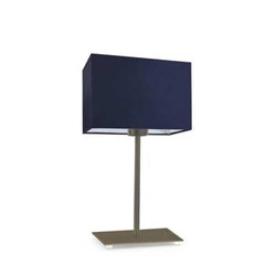 Noční lampička AMALFI modrá s moderním stínidlem na noční stolek do ložnice 40 cm