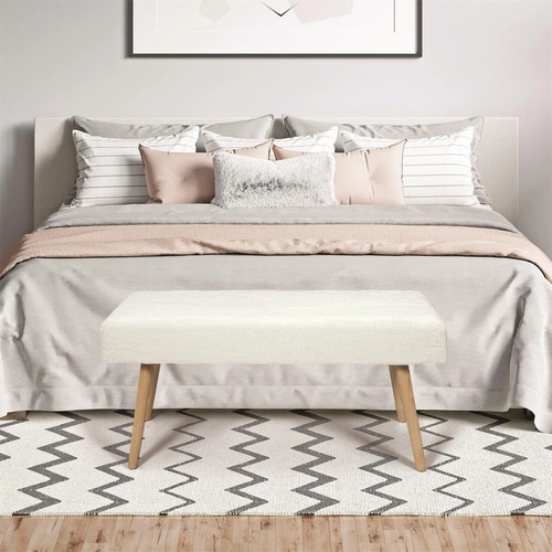 Lavice Paquet Furry bílá