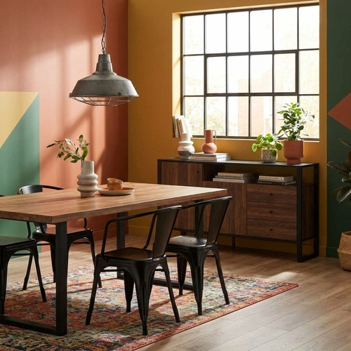 Kovová židle Paris Arms ve stylu retro s područkami do jídelny a kuchyně