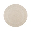 Béžový kulatý koberec Menorca 120 cm moderní do obýváku a na terasu