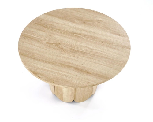 Kulatý konferenční stolek Puro 80 cm dřevěný skandinávský do obýváku přírodní