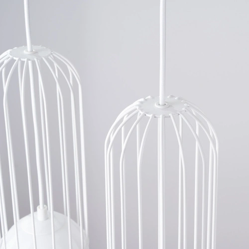 BRINA 3L moderní bílý závěsný lustr do obýváku a jídelny trojitý SOLLUX