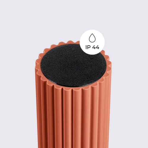 Moderní stropní svítidlo HALO okrově červené IP44 kulaté do obýváku a ložnice SOLLUX