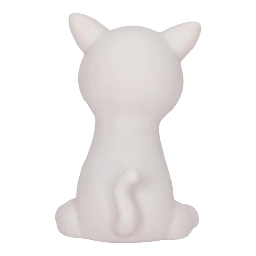 Dětská noční lampička Cat Night bílá moderní přenosná LED s nastavitelnou barvou Intesi