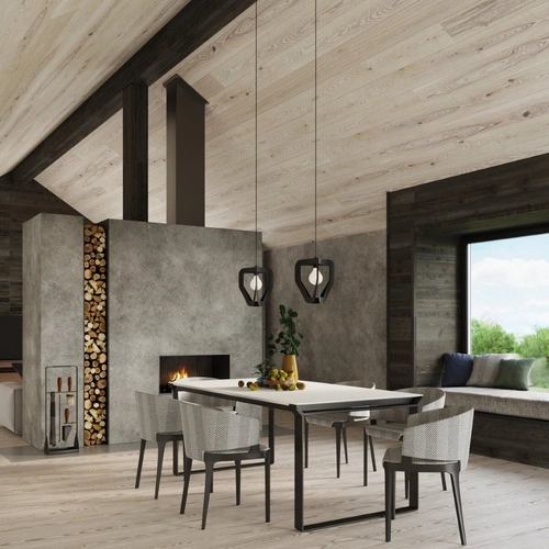 Závěsné svítidlo Tres černé moderní do obýváku kuchyně nebo nad ostrůvek kovové 33 cm