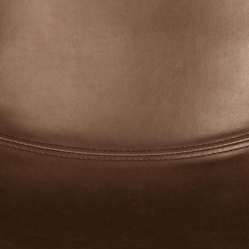 Barová židle loftová Lois Atmosphera hnědá s opěrkou do kuchyně a k ostrůvku, čalouněná vintage 75 cm