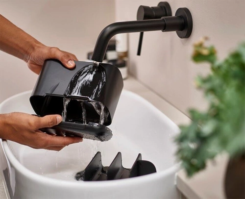 Joseph Joseph EasyStore černý organizér na zubní kartáčky do koupelny, velký, moderní