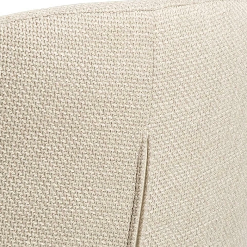 Moderní béžová čalouněná židle na černých nohách Lirra Beige Black