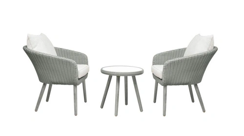 Zahradní bistro set 2 křesla a stolek s polštáři na terasu