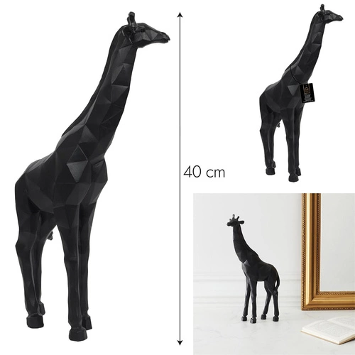 Dekorativní figurka Žirafa 40cm černá
