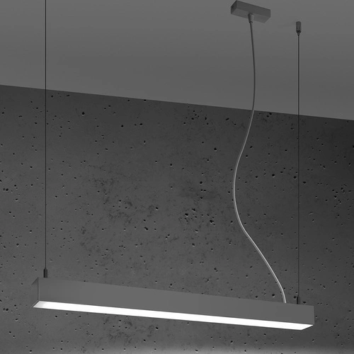 Závěsné LED svítidlo Pinne 67 šedé moderní do kuchyně, nad ostrůvek nebo do jídelny