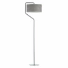 Stojací lampa do obýváku TESALLIA šedý sametový stínidlo moderní glamour Lysne 156 cm