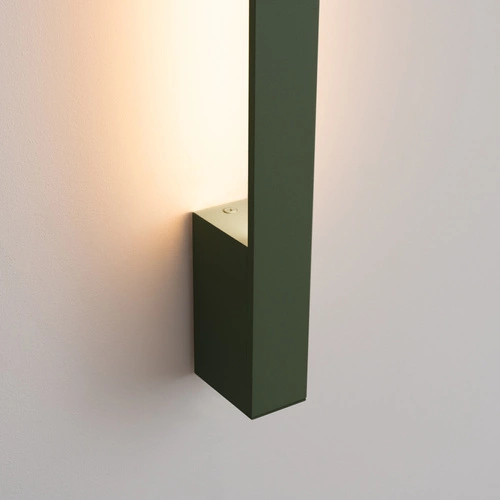 Nástěnné LED svítidlo SAPPO 150 moderní olivově zelené do obýváku a ložnice hliník
