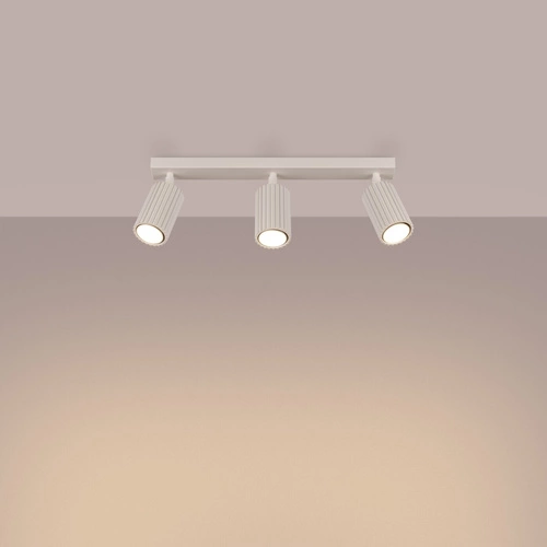 Stropní svítidlo KARBON 3L béžové do obýváku a ložnice minimalistické nastavitelné glamour