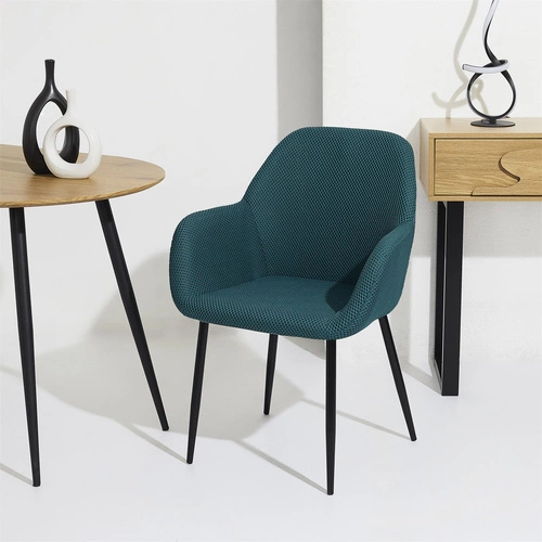 Čalouněná židle Lavia Intesi tyrkysová s područkami do jídelny a obýváku moderní