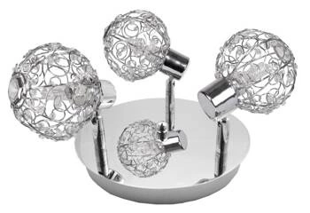 Stropní svítidlo kulaté Collar chrom moderní glamour do obýváku a ložnice 44 cm