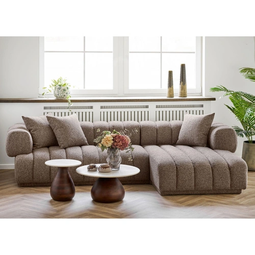 Heide kulatý mramorový konferenční stolek 70 cm moderní do obýváku