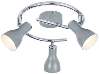 Spirálová stropní lampa Julie 3x40W E14 šedá