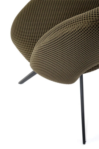 Kancelářská otočná židle Maeba Intesi čalouněná olivová moderní k pracovnímu stolu a do pracovny