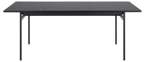 Jídelní stůl Angus černý 200x90 moderní industriální obdélníkový Actona