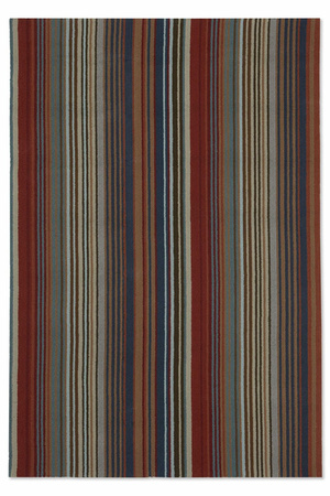 Venkovní koberec Spectro Stripes Teal Sedonia Rust 160x230cm