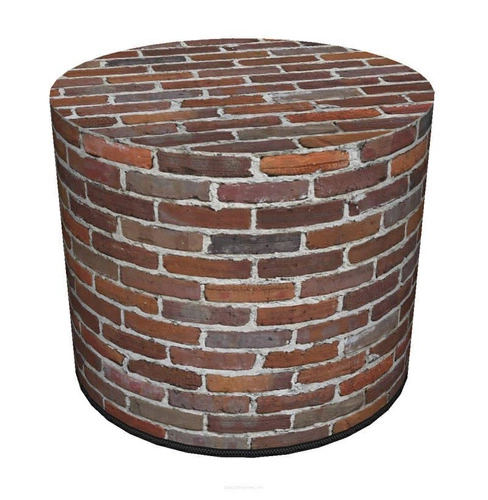 Moderní kulatý puf Loft Intesi multicolor do obýváku a ložnice se snímatelným potahem