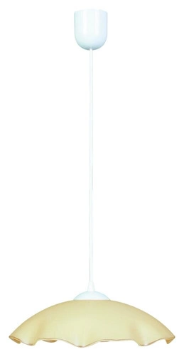 Závěsné svítidlo Dama 32 cm klasické skleněné béžové do kuchyně a jídelny CANDELLUX