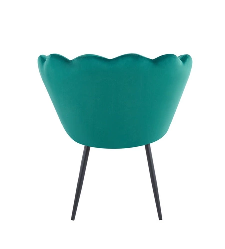 Židle shell Fiona VIC zelené/černé nohy