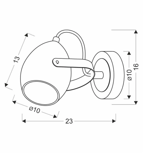 Nástěnné svítidlo Anica černé nastavitelné kovové moderní do obýváku a ložnice CANDELLUX