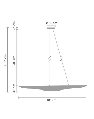 Moderní závěsné svítidlo BLACK TUBE černo-zlaté 100 cm do obýváku a nad stůl