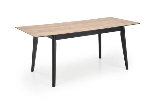 Rozkládací jídelní stůl Ambyl dub wotan černý moderní 140–180 cm Intesi